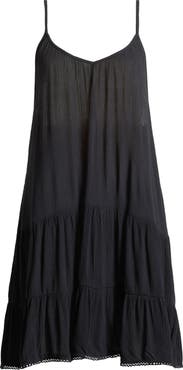 Nordstrom Tiered Crinkle Cover-Up Dress