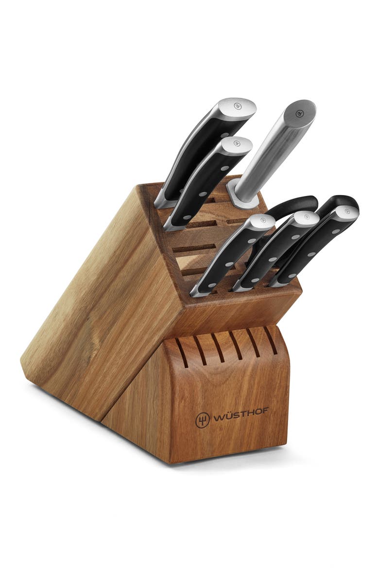 Classic Ikon 8-Piece Knife Block Set, Main, color, BLACK