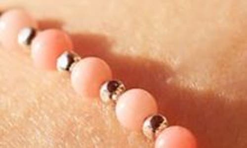 Estella Bartlett Sienna Kiss Beaded Stretch Bracelet In Metallic