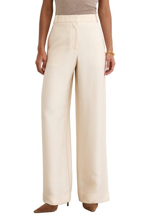 Juniper Jacquard Herringbone Wide Leg Pants