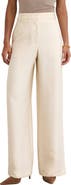 Reiss Juniper Jacquard Herringbone Wide Leg Pants