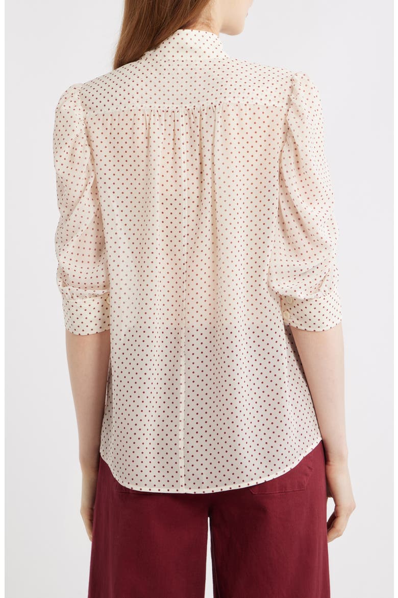 The Gillian Polka Dot Shirt, Alternate, color, CREAM MULTI