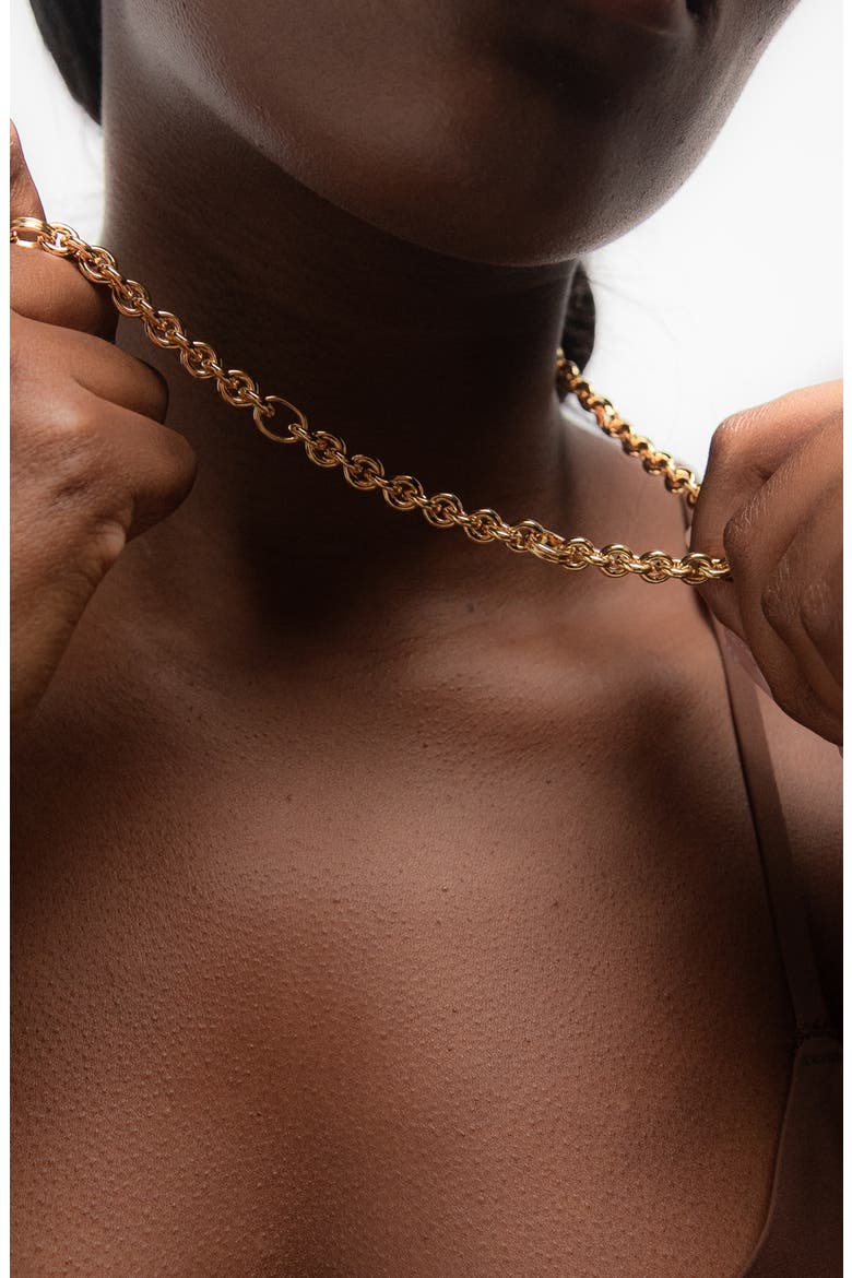 Oto Chain Necklace In Gold, Alternate, color, Gold