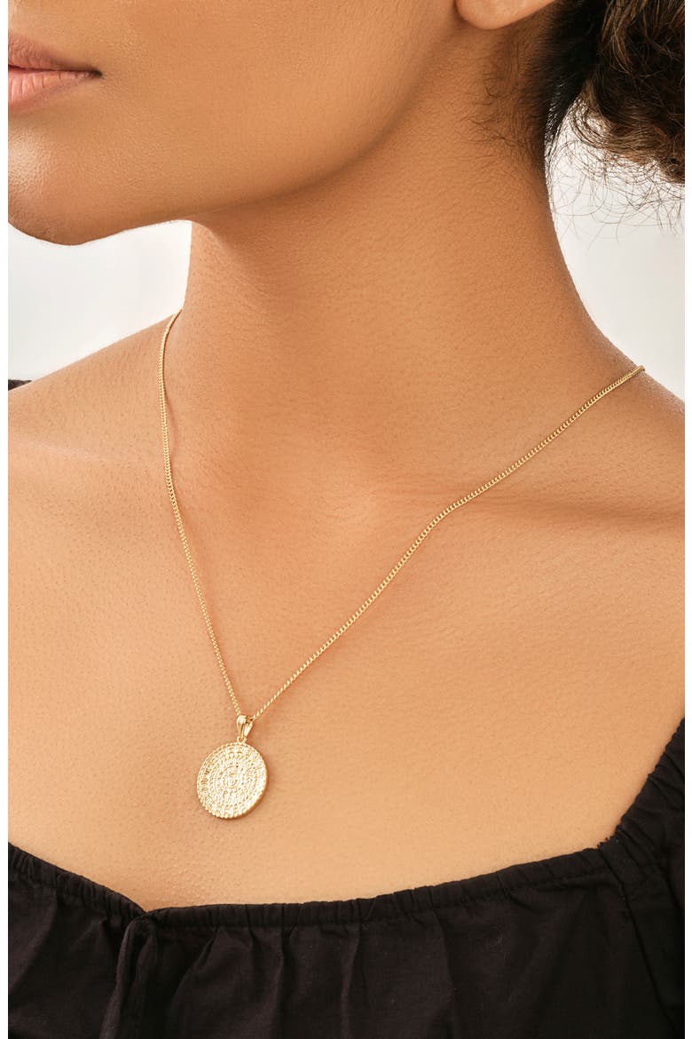 Medallion Pendant Necklace, Alternate, color, Z/DNUGOLD