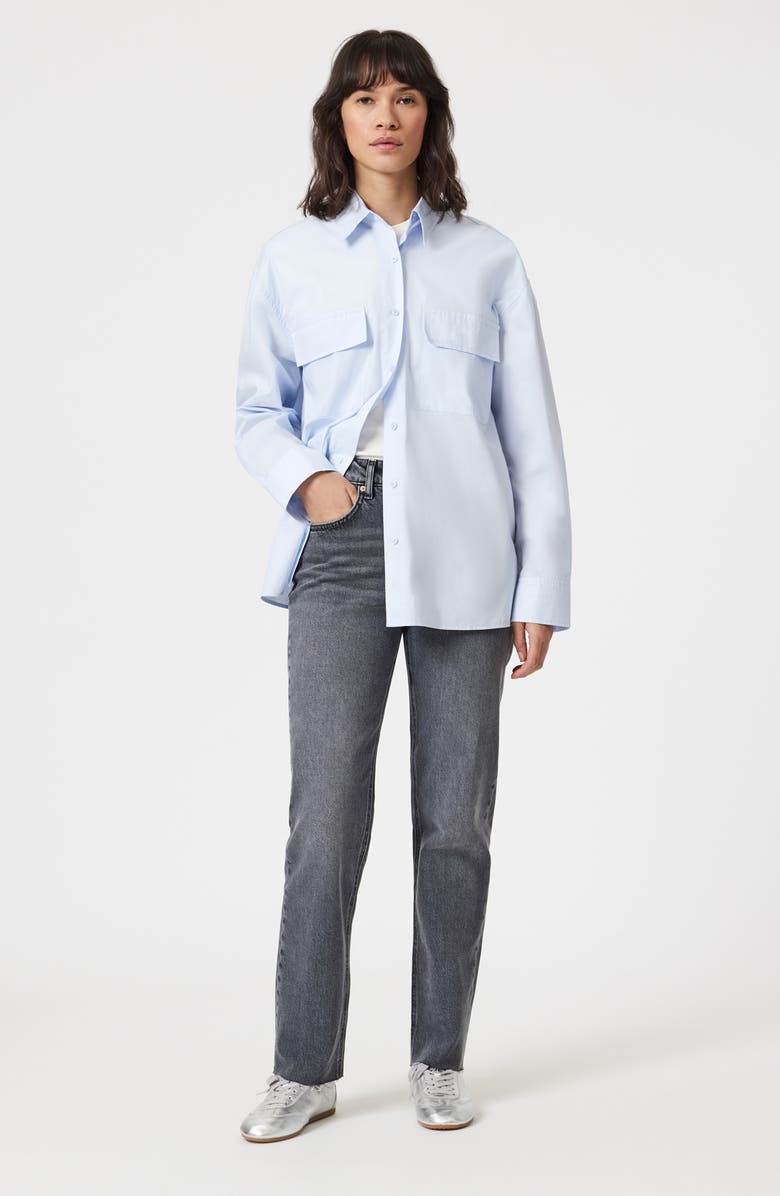 Mavi Jeans New York Straight Leg Jeans, Alternate, color, Mid Smoke Classic Blue