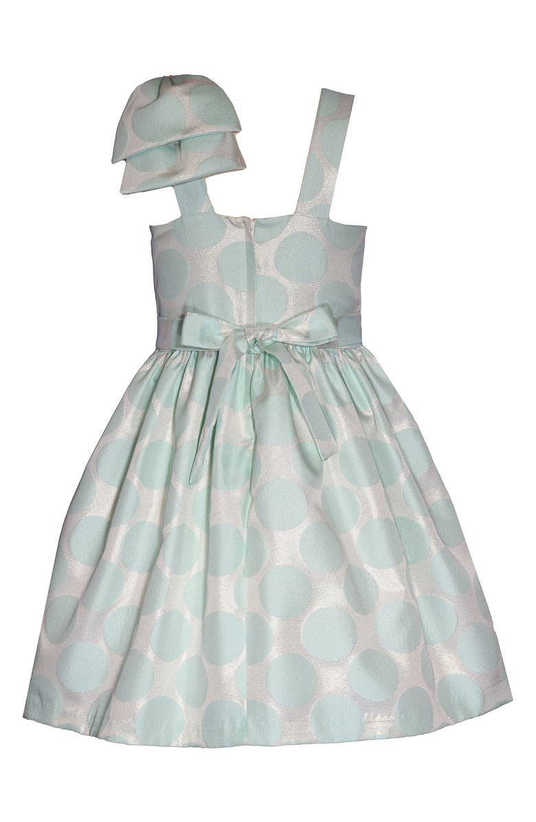 Iris & Ivy Kids' Polka Dot Jacquard Party Dress, Alternate, color, 
