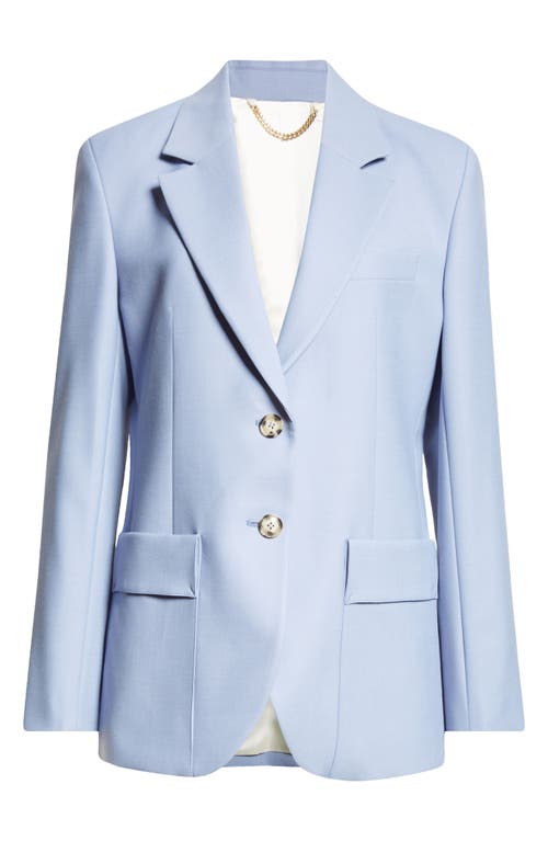 Shop Victoria Beckham Patch Pocket Jacket In Bluebell