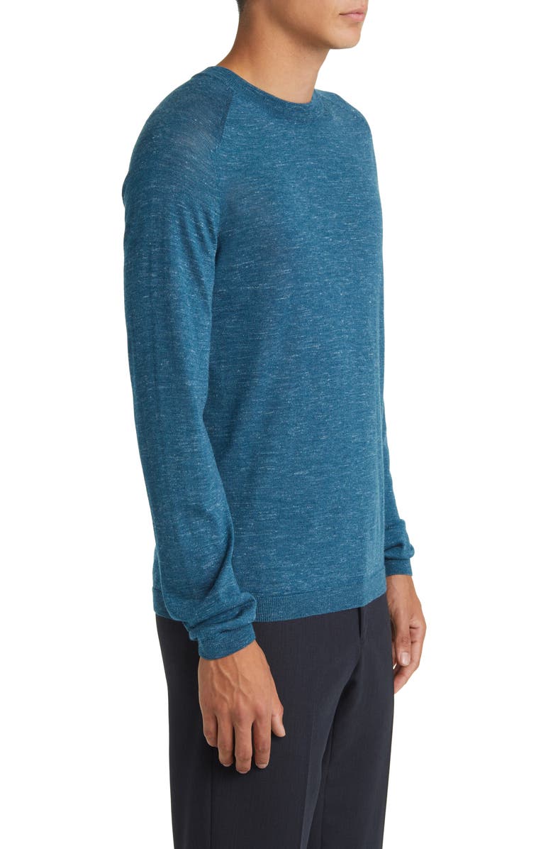 Jack Victor Bailey Merino Wool Blend Sweatshirt, Alternate, color, Teal Jv