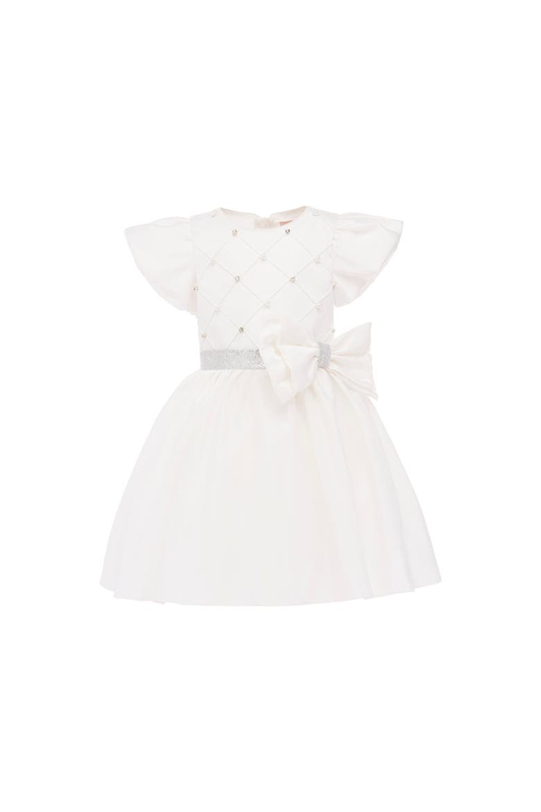Sevilla Teacup Bow Dress, Main, color, White