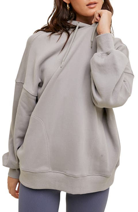 Oversize French Terry Pullover Hoodie