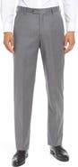 Berle Lightweight Flannel Flat Front Classic Fit Dress Trousers