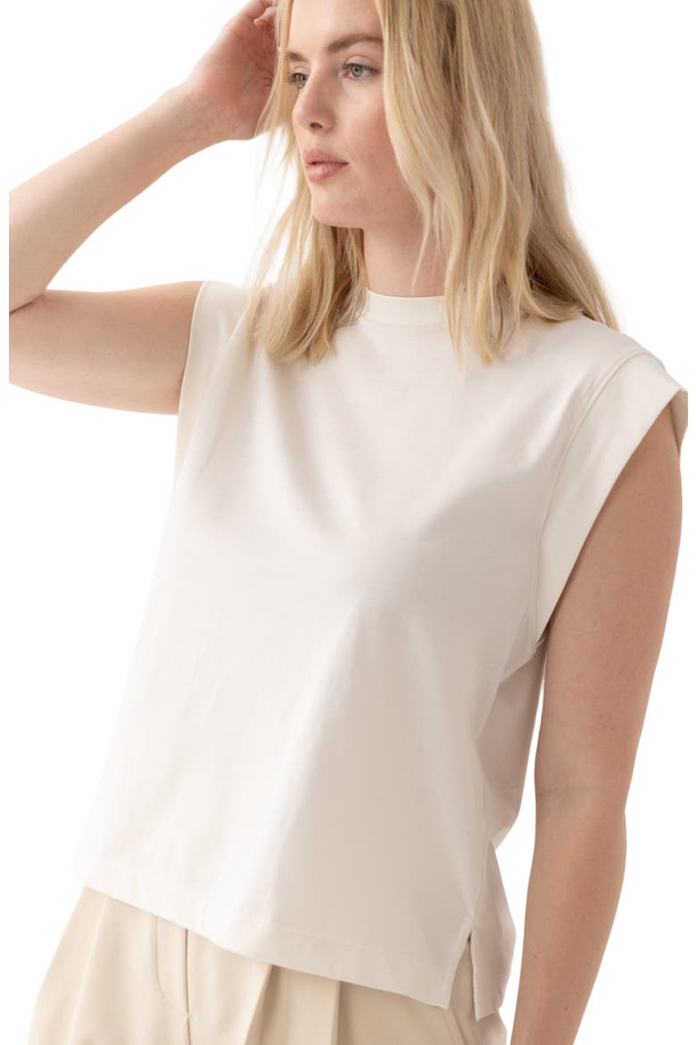 The Sleeveless Shirt, Alternate, color, Cream