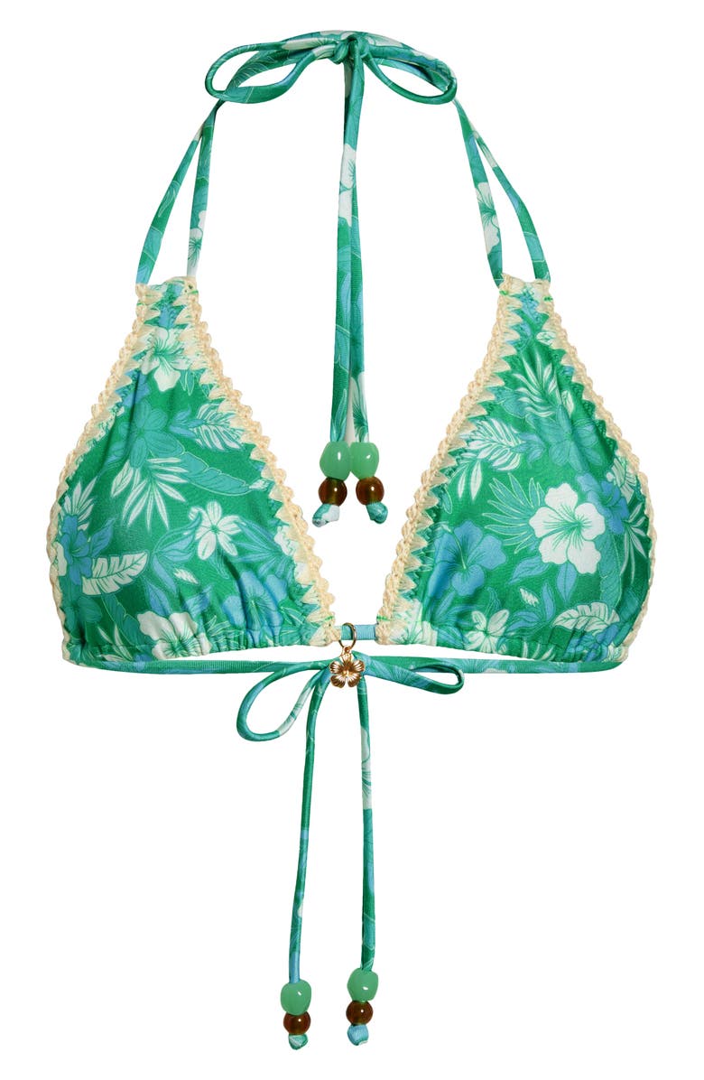 Kulani Kinis Crochet Trim Bikini Top, Alternate, color, Barefoot Breeze