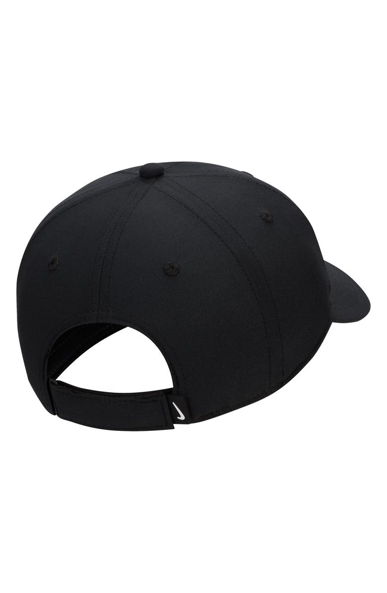 Nike Club Swoosh Baseball Cap, Alternate, color, Black/ White