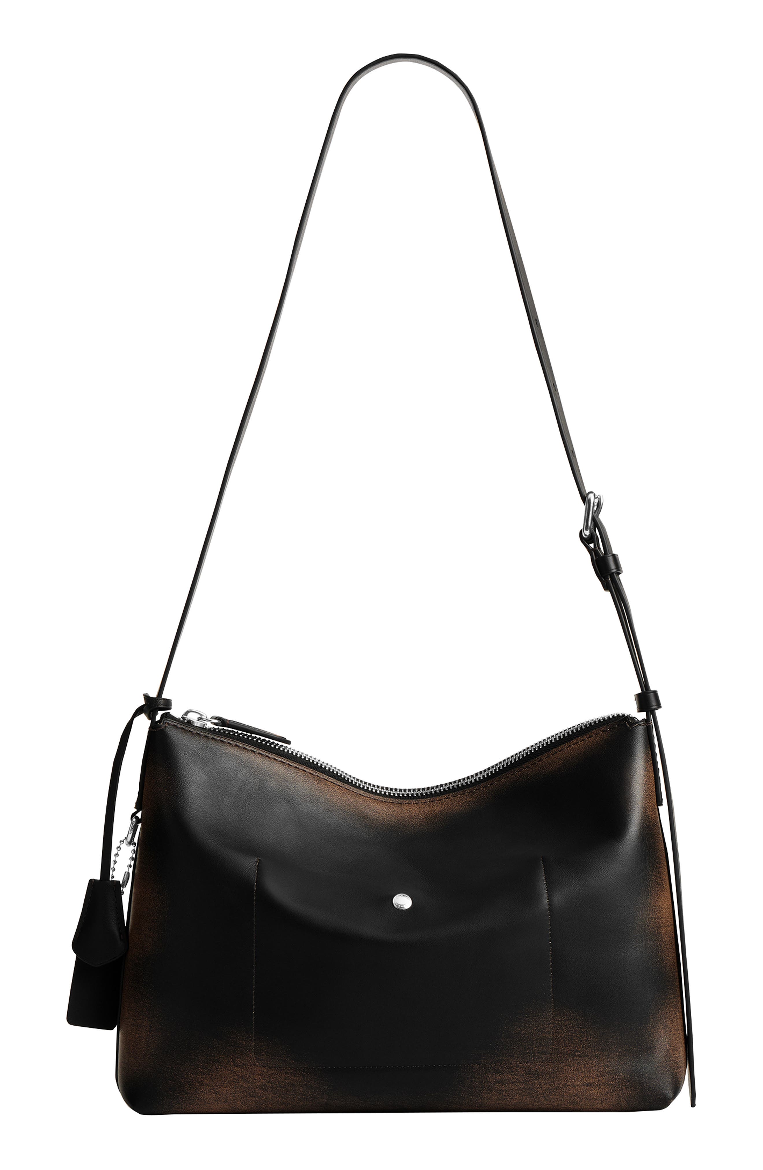 COACH Mott Loved Leather Messenger Bag, Alternate, color, 