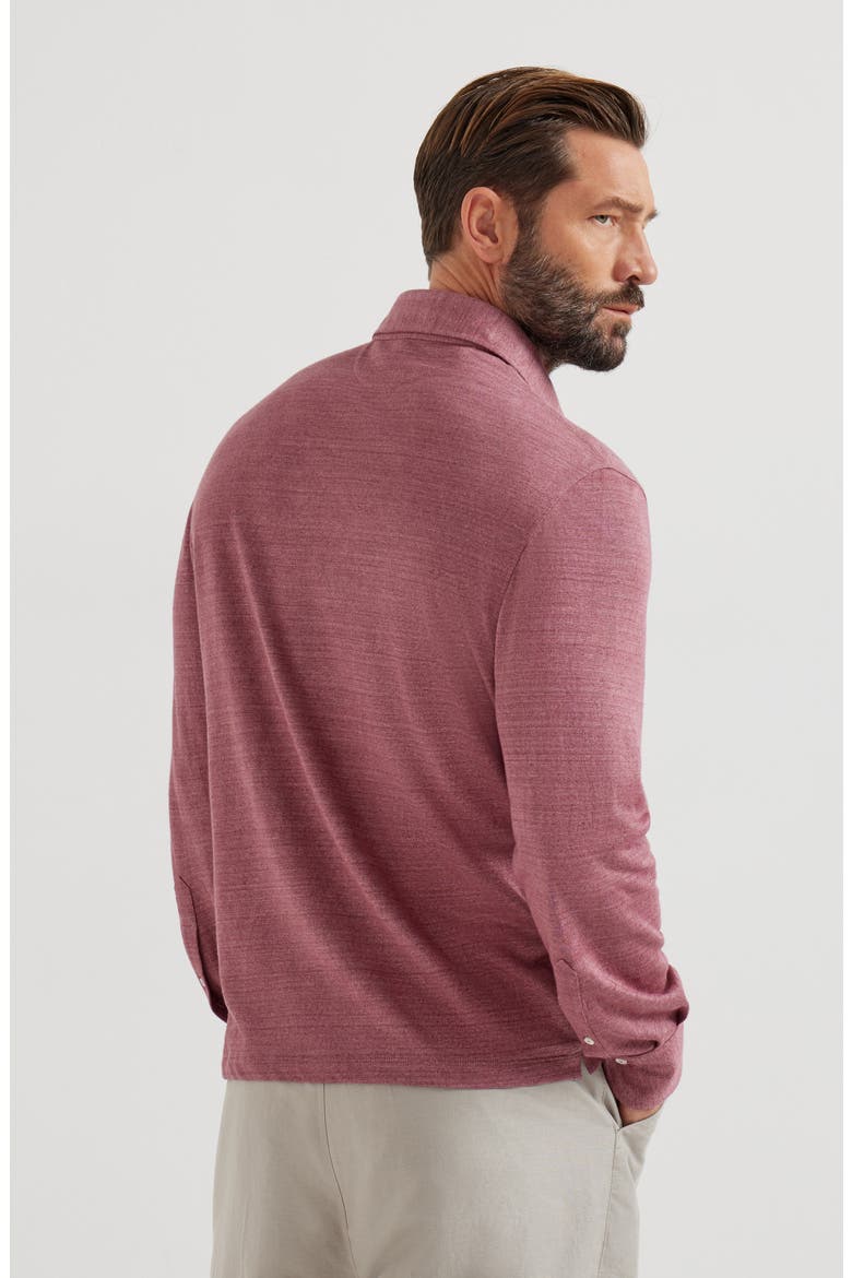 Jersey polo shirt, Alternate, color, Coral