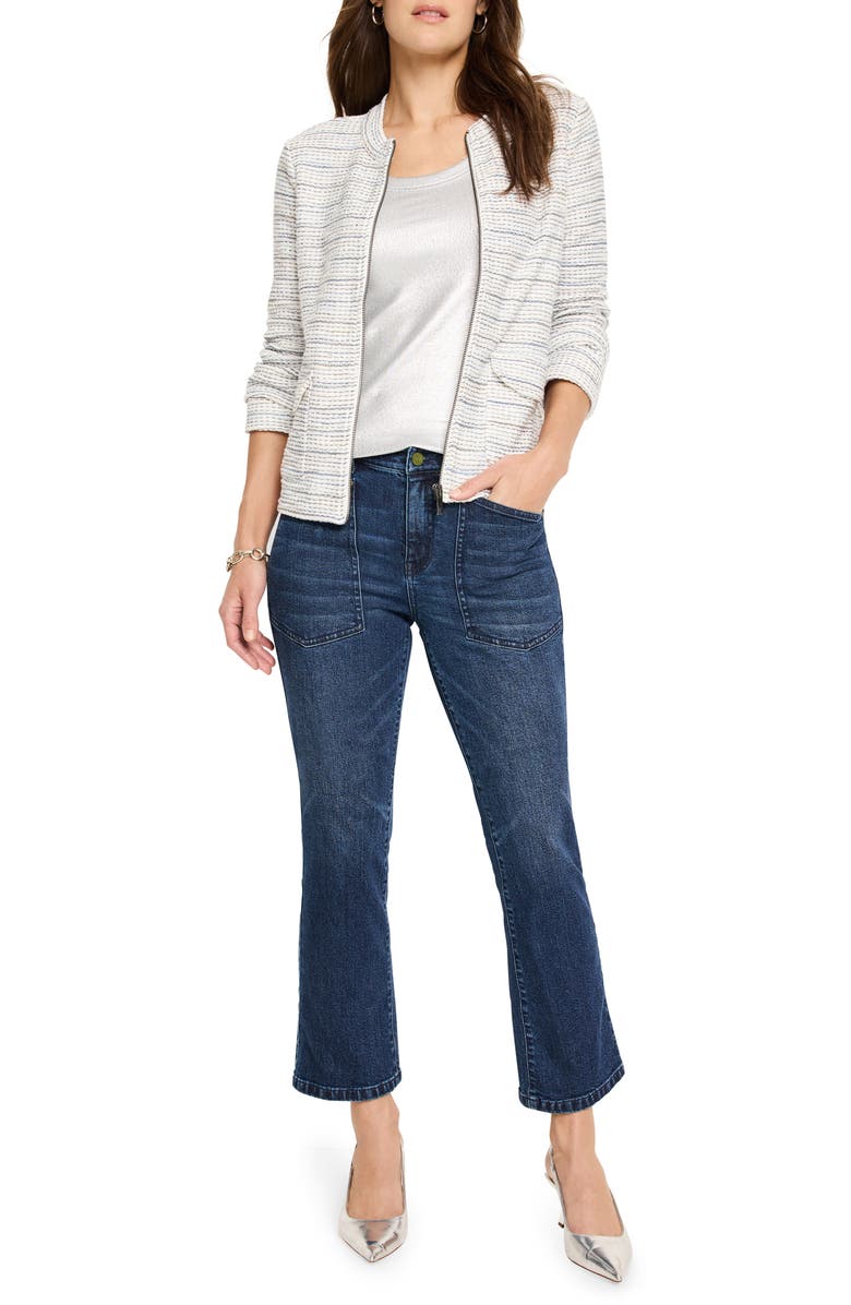 NIC+ZOE Sparkle Knit Jacket, Alternate, color, Cream Multi