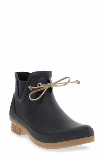 Chooka Downtown Tie Ankle Waterproof Rain Boot