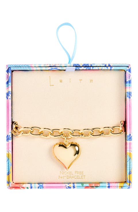 Heart Charm Bracelet