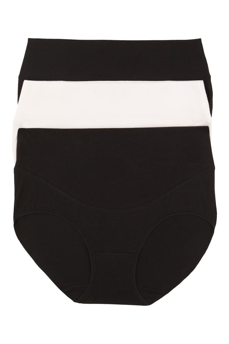 3-Pack Stretch Cotton Control Briefs, Main, color, TUXEDO