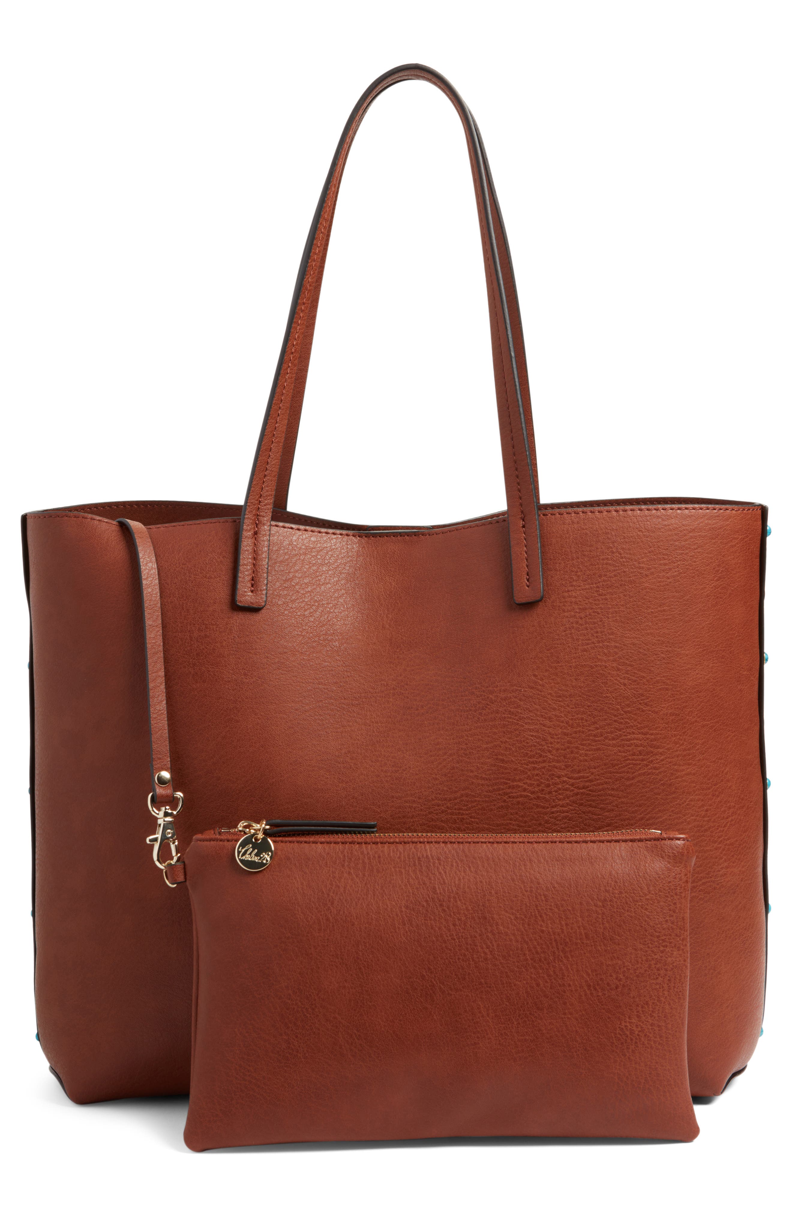 Chelsea28 Olivia Faux Leather Tote, Alternate, color, 