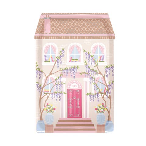 Book Club House Die-Cut Dinner Plates