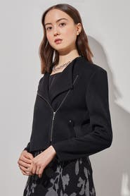 Ming Wang Tailored Moto Jacket