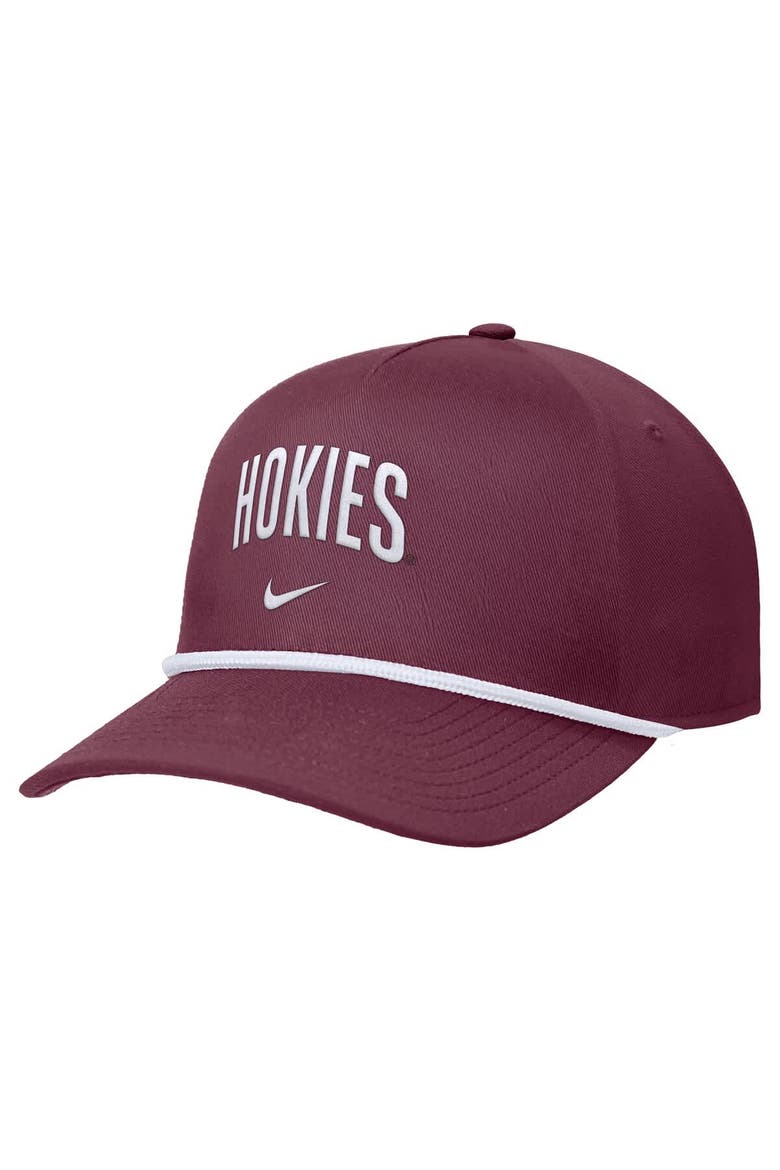 Men's Nike Maroon Virginia Tech Hokies Rise Adjustable Hat, Main, color, Maroon