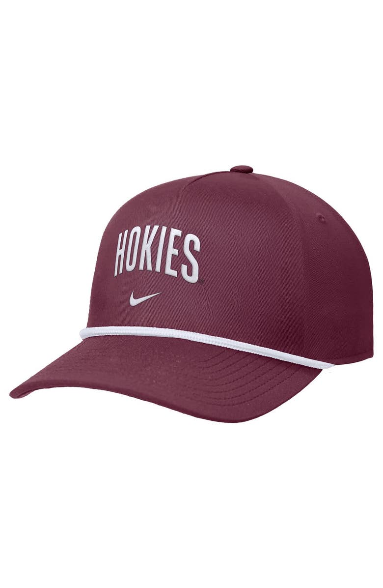 Nike Men
s Nike Maroon Virginia Tech Hokies Rise Adjustable Hat, Main, color, Maroon