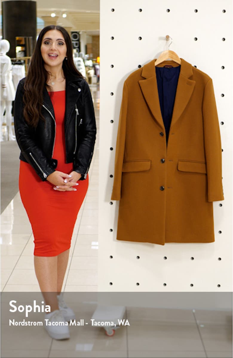 The Stretch Wool Blend Water Repellent Topcoat, sales video thumbnail