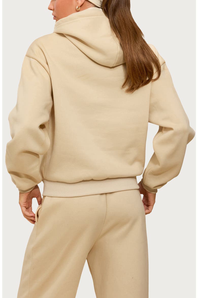 Kyrie Cotton Blend Hoodie, Alternate, color, BEIGE