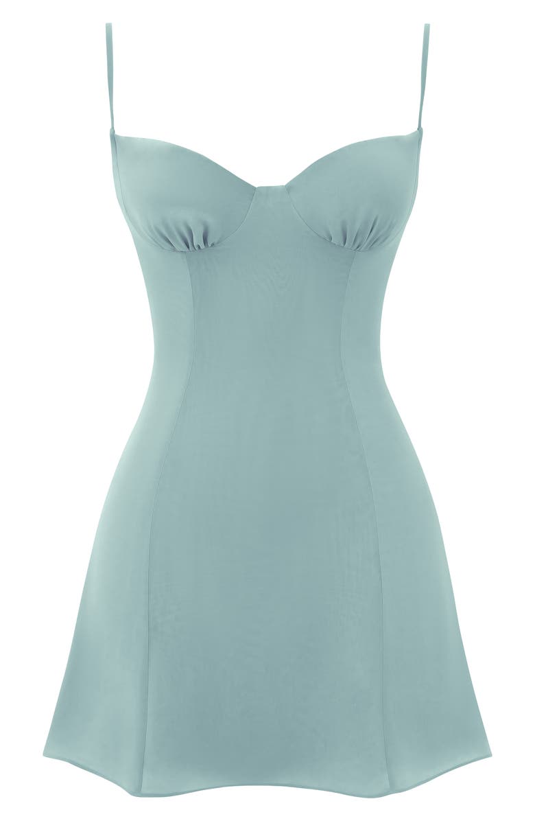 HOUSE OF CB Christiana Floral Minidress, Alternate, color, Light Jade