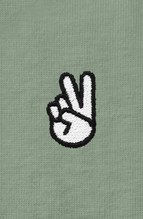 Dalix Womens Peace Sign Jersey Relaxed Tee