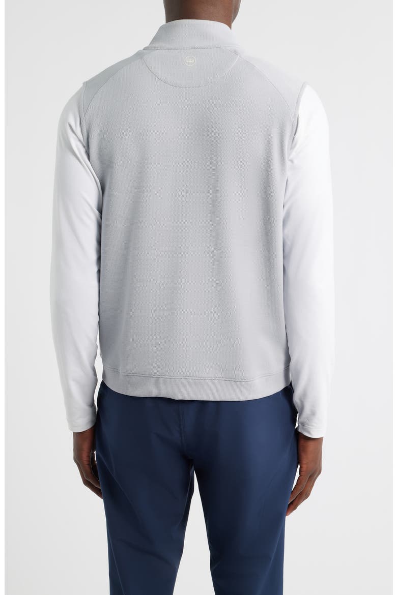 Cradle Piqué Performance Full Zip Vest, Alternate, color, BRITISH GREY