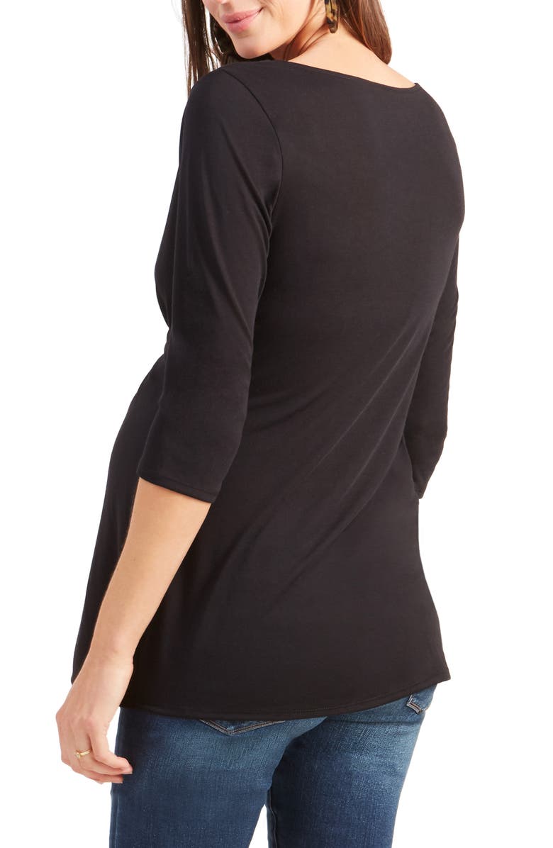 Ingrid & Isabel<sup>®</sup> Drape Front Maternity Top, Alternate, color, 