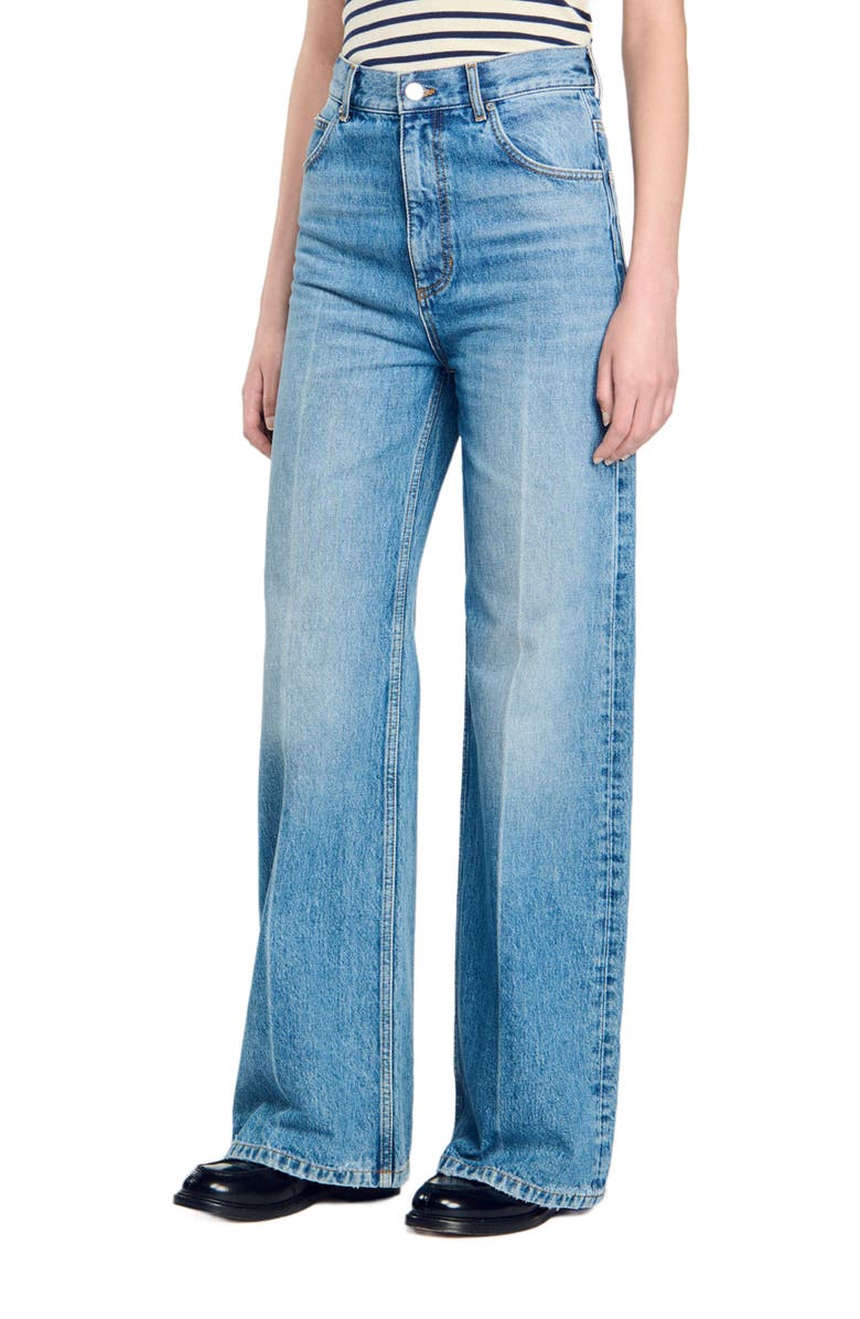 SANDRO Faded jeans, Alternate, color,