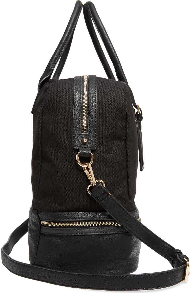 Sole Society Faux Leather Weekend Bag, Alternate, color,