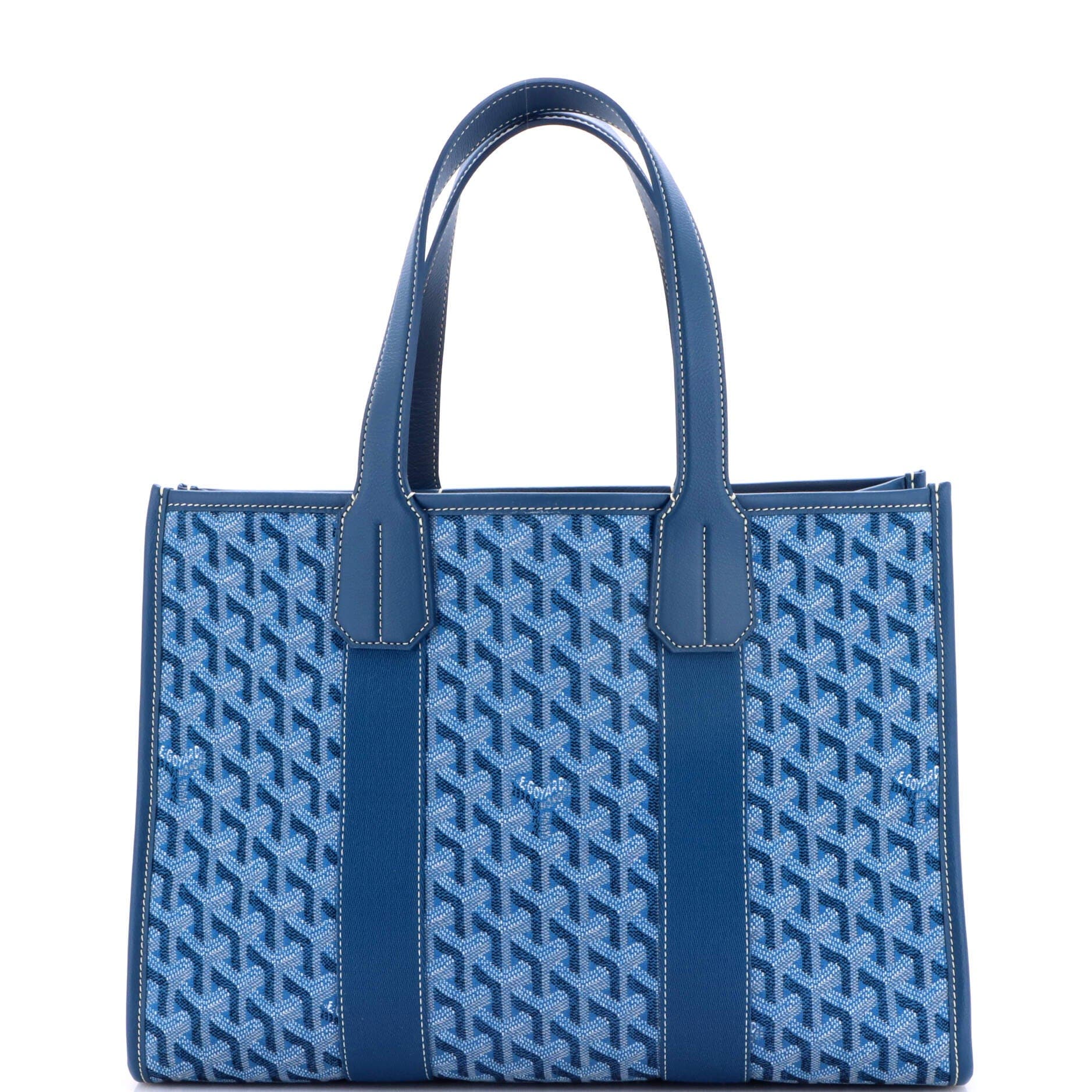 Pre-Owned Goyard Villette Tote Coated Canvas PM, Main, color, Blue