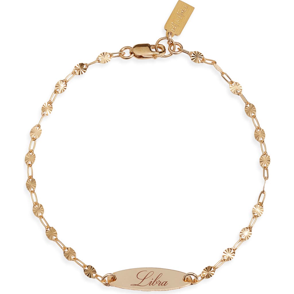 Set & Stones Engraved Zodiac Pendant