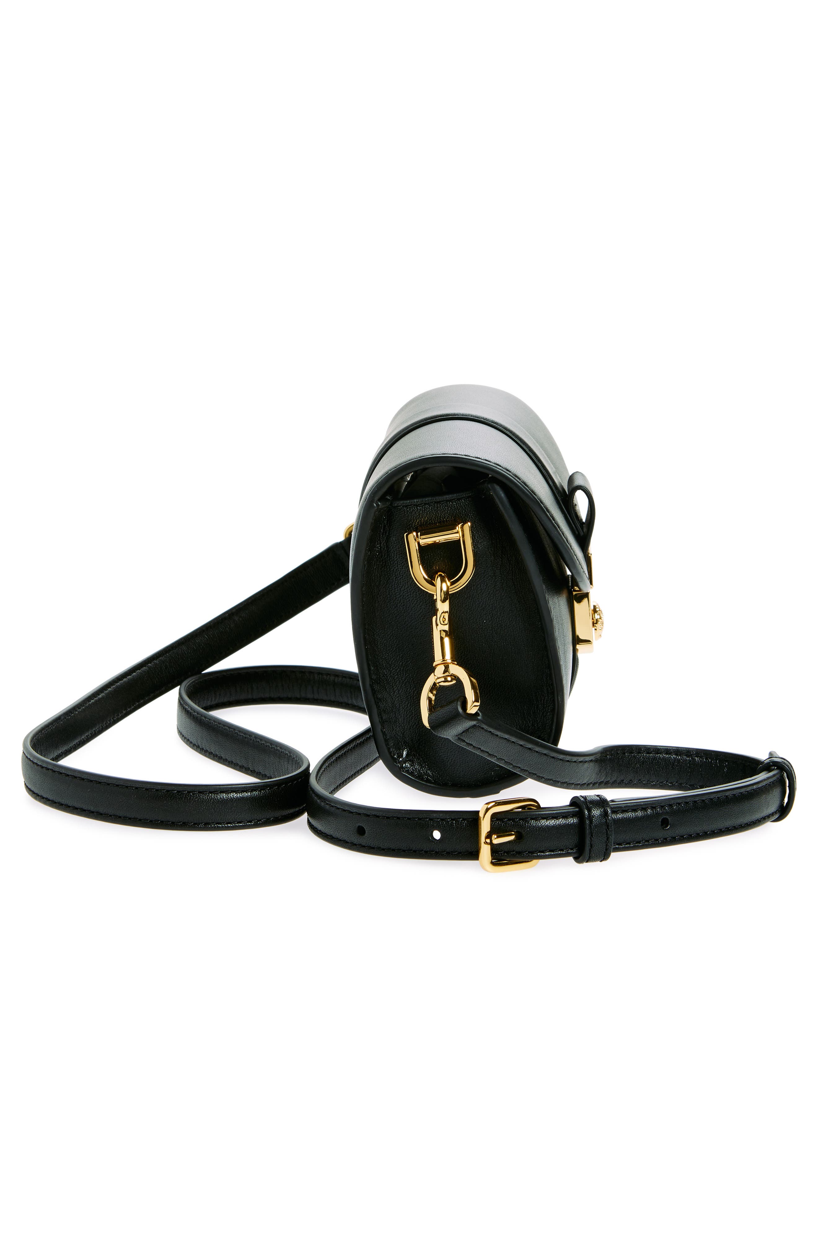 Veronica Beard Small Crest Lock Trap Bag, Alternate, color, 