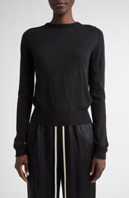 Rick Owens Biker Level Virgin Wool Sweater