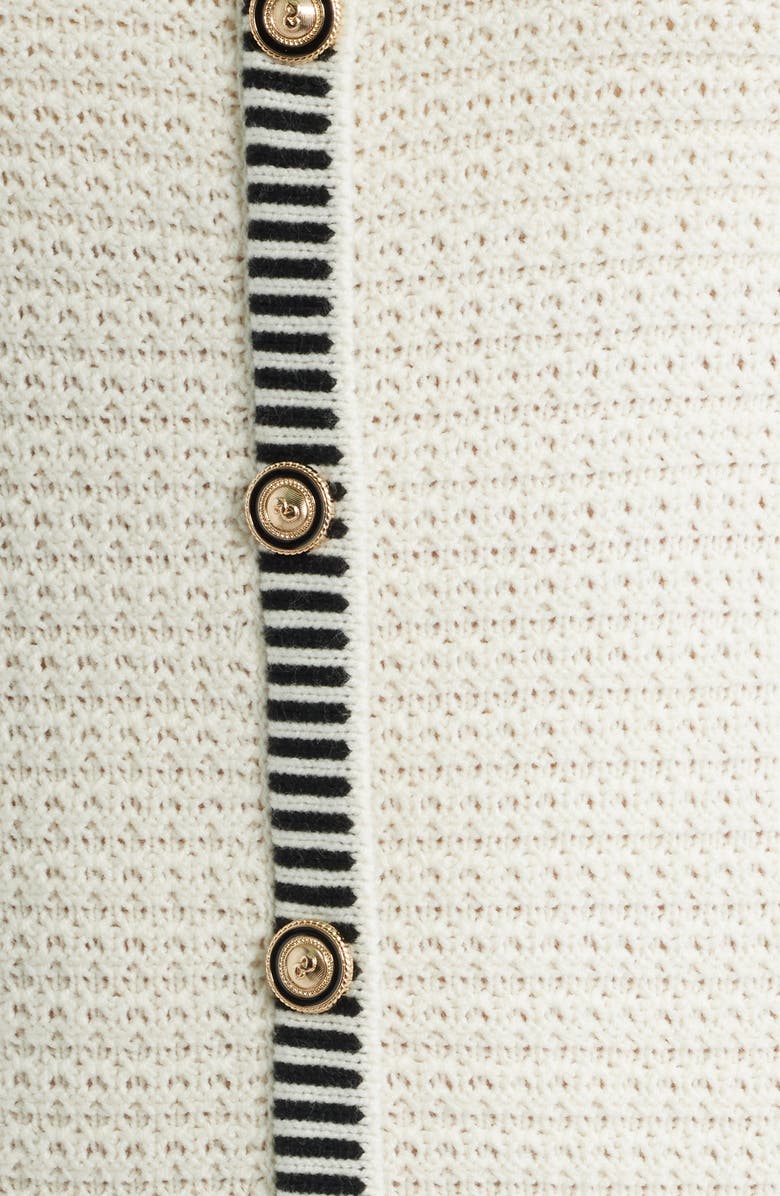 ZOE AND CLAIRE Long Sleeve Structured Midi Sweater Dress, Alternate, color, Ivory