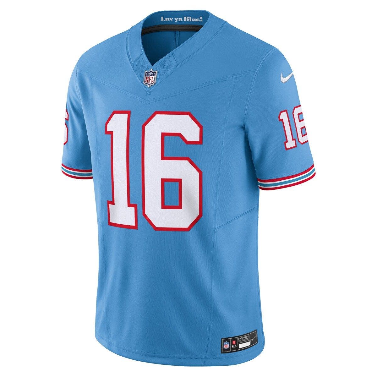 Nike Men's Nike Treylon Burks Light Blue Tennessee Titans Vapor F.U.S.E ...
