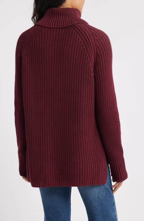 525 Stella Cotton Turtleneck Sweater In Red