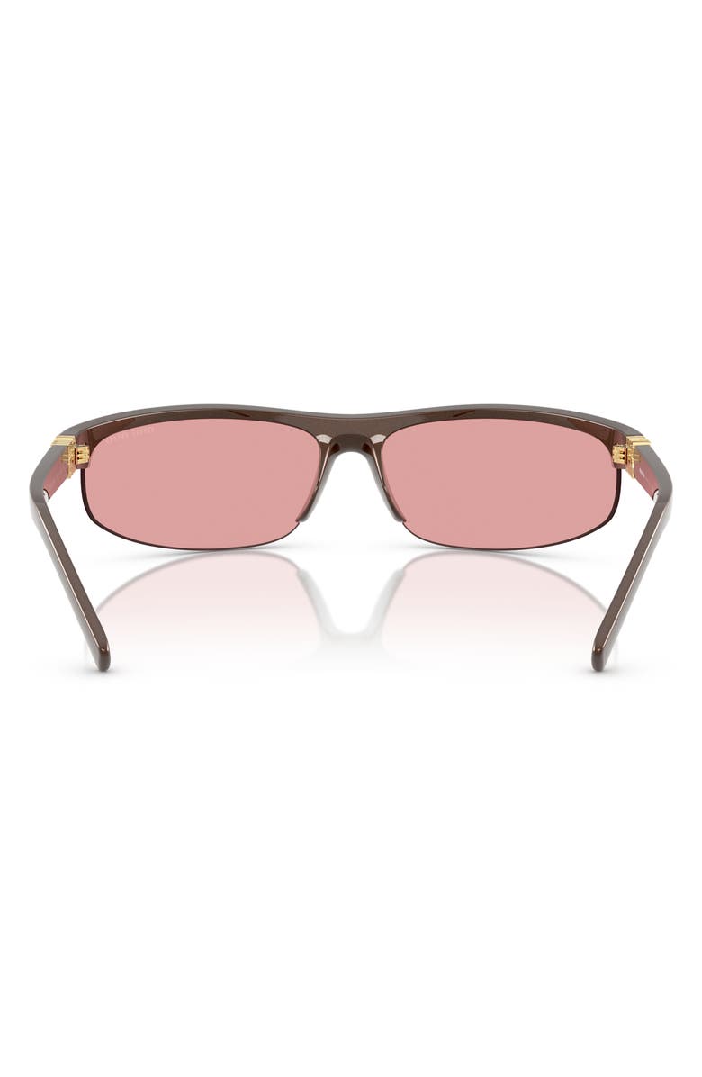 Miu Miu 68mm Gradient Oversize Oval Sunglasses, Alternate, color, 