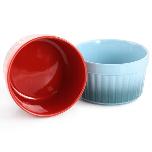 Crock-pot Crockpot Thornburg 6 Piece 12 Ounce Round Stoneware Ramekin Set In Multi