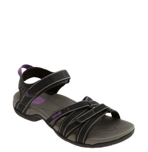 Teva Wtirra Womens Recycled Polyester Open Toe Flat Sandals In Black