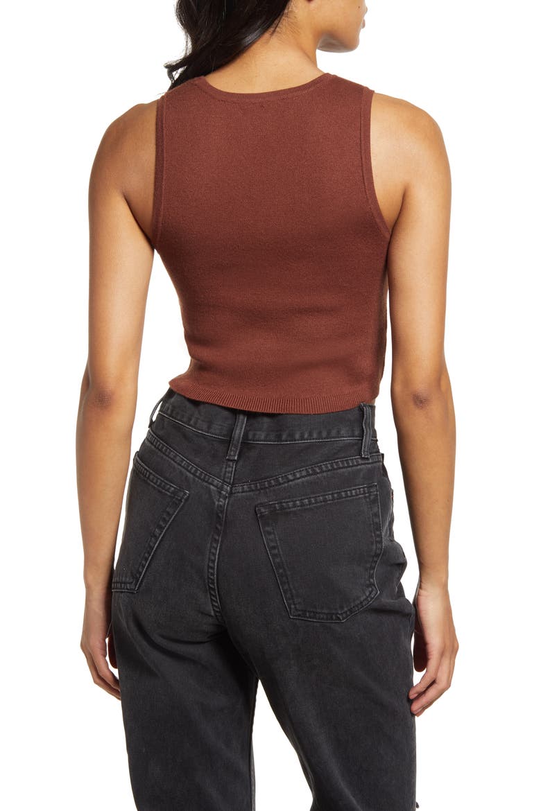 Asymmetric Sweater Tank, Alternate, color, BRUNETTE