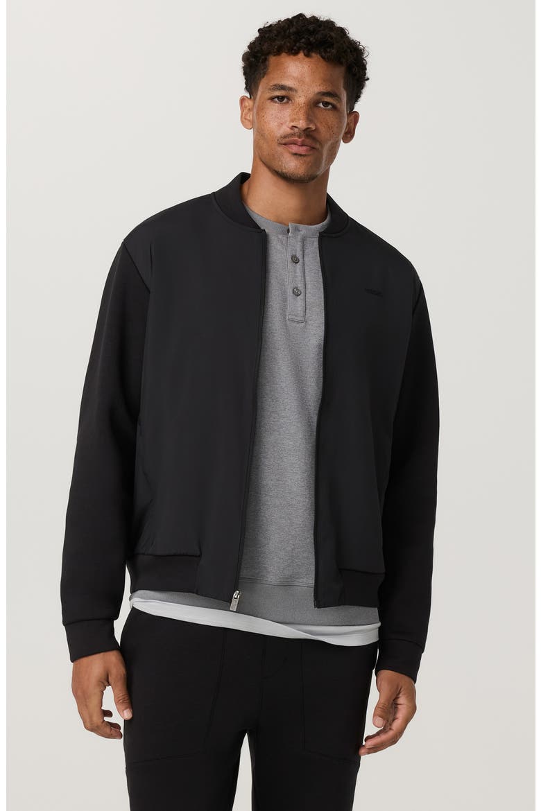 Galaxy Performance Spacer Bomber Jacket, Main, color, WASHED BLACK