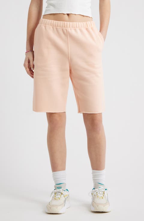 Long Fleece Sweat Shorts